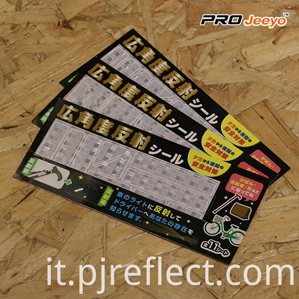 Reflective Fluorescence White Protective PVC Patches for Cycling